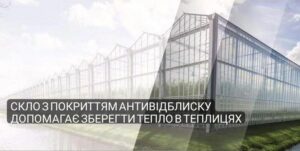 Скло з покриттям антивідблиску допомагає зберегти тепло в теплицях