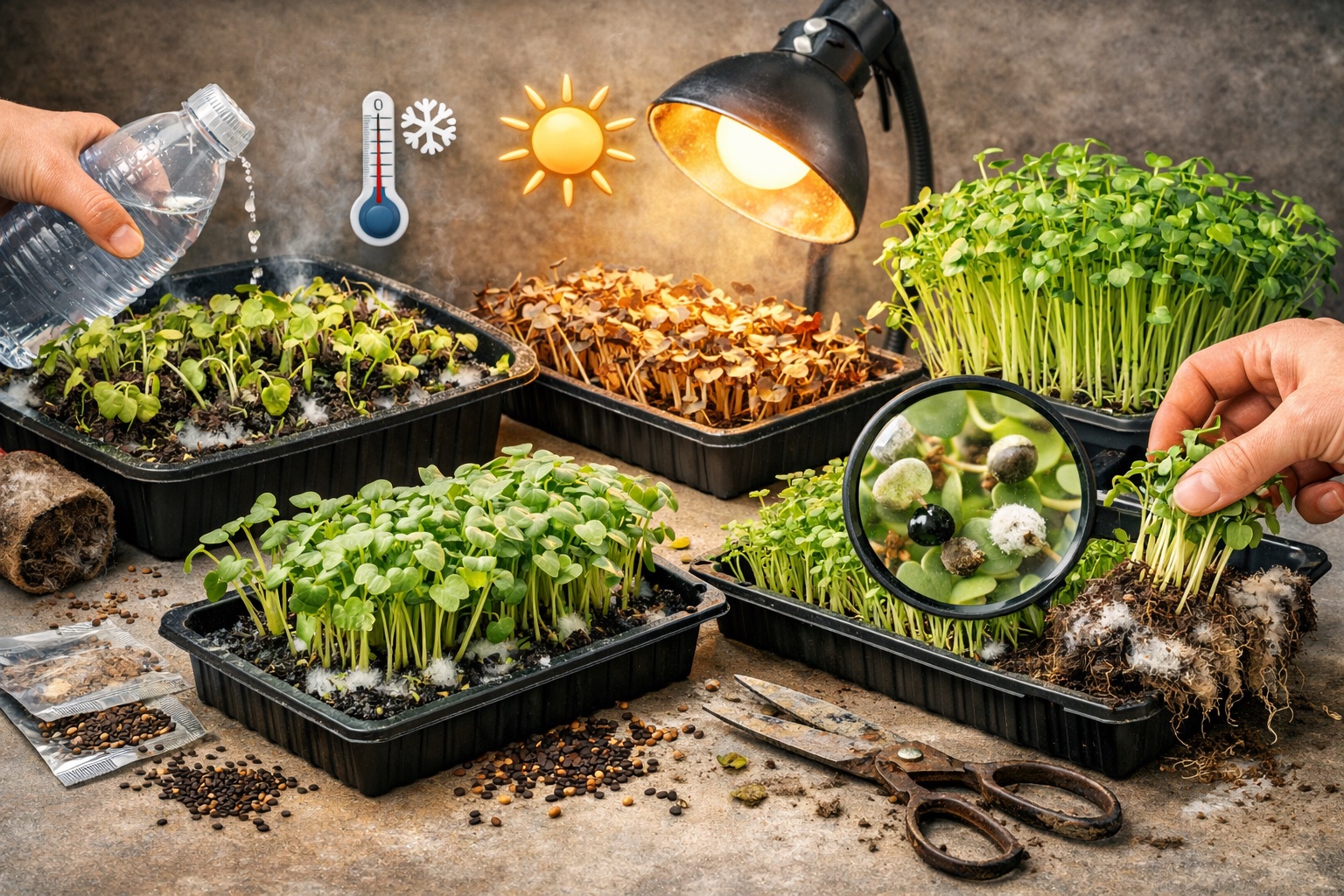 7 Microgreens Growing Mistakes That Make Beginners Quit After the First Try