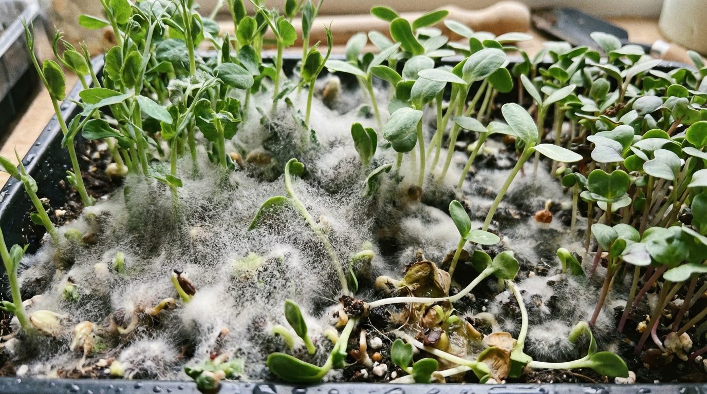 Mould on Microgreens: Why It Appears and How to Get Rid of It for Good