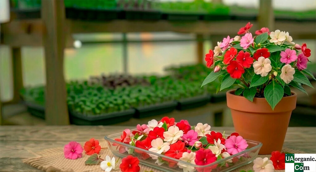 Бальзамин — їстівна квітка — їстівна квітка