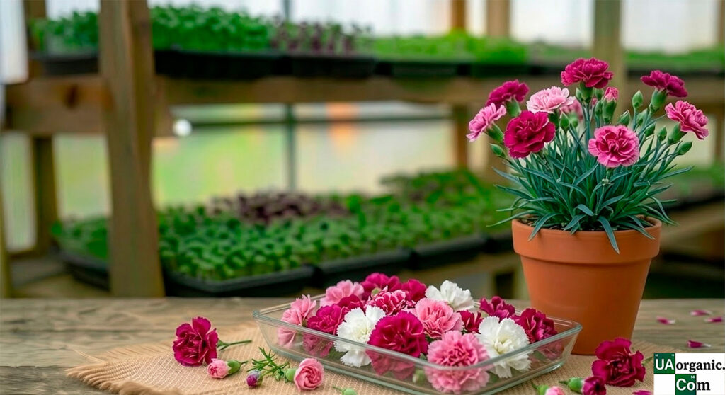 Гвоздика — їстівна квітка — їстівна квітка