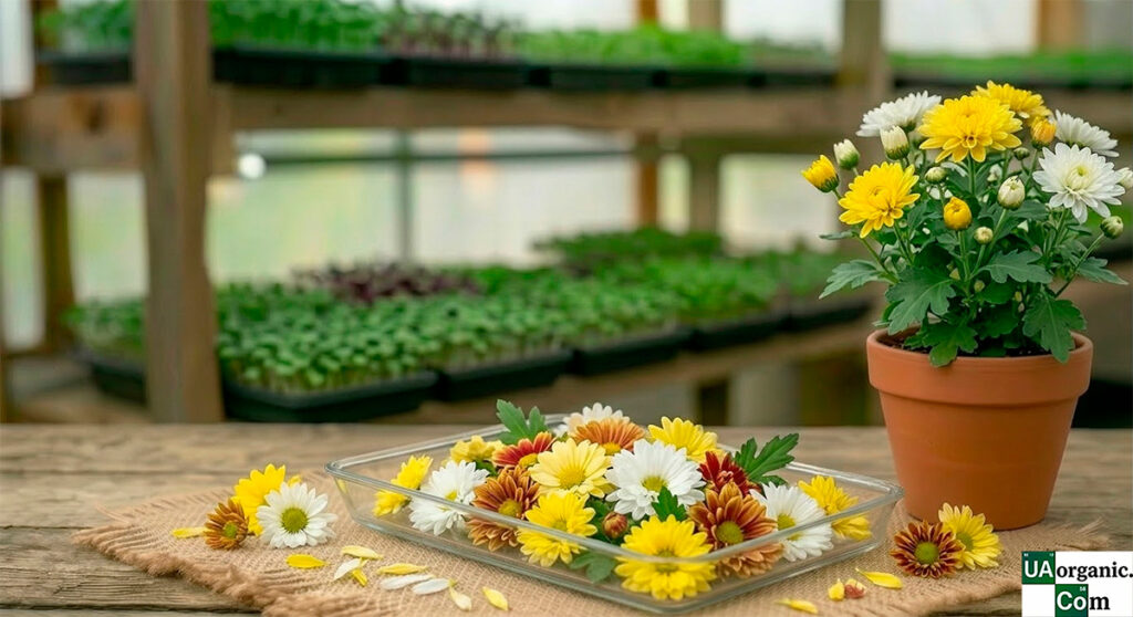 Хризантема — їстівна квітка — їстівна квітка