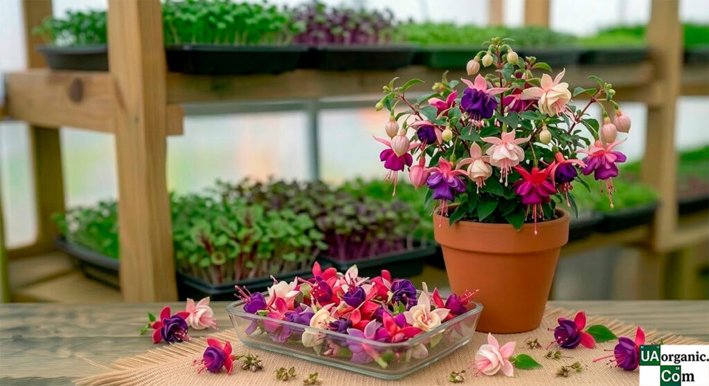 Фуксія — їстівна квітка — їстівна квітка