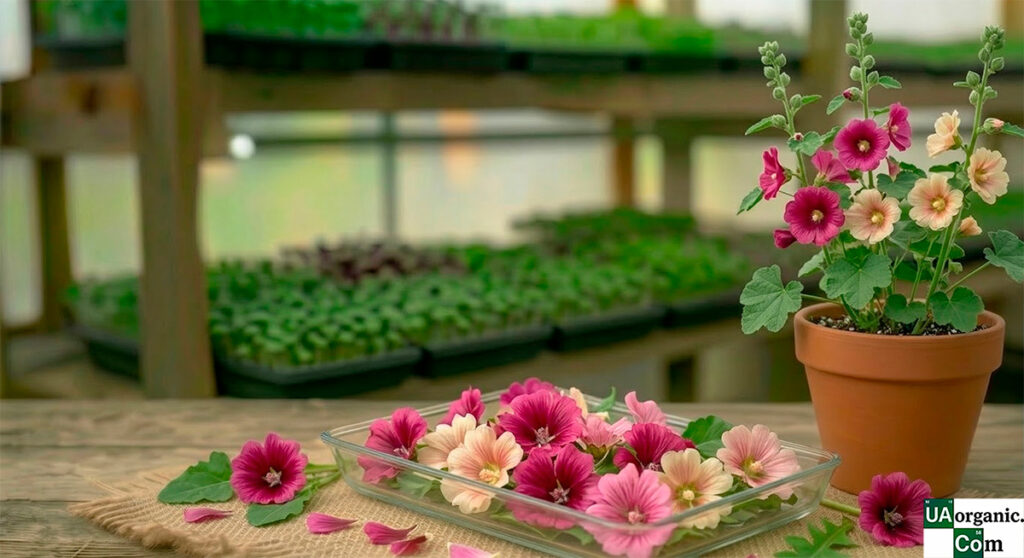 Мальва — їстівна квітка — їстівна квітка