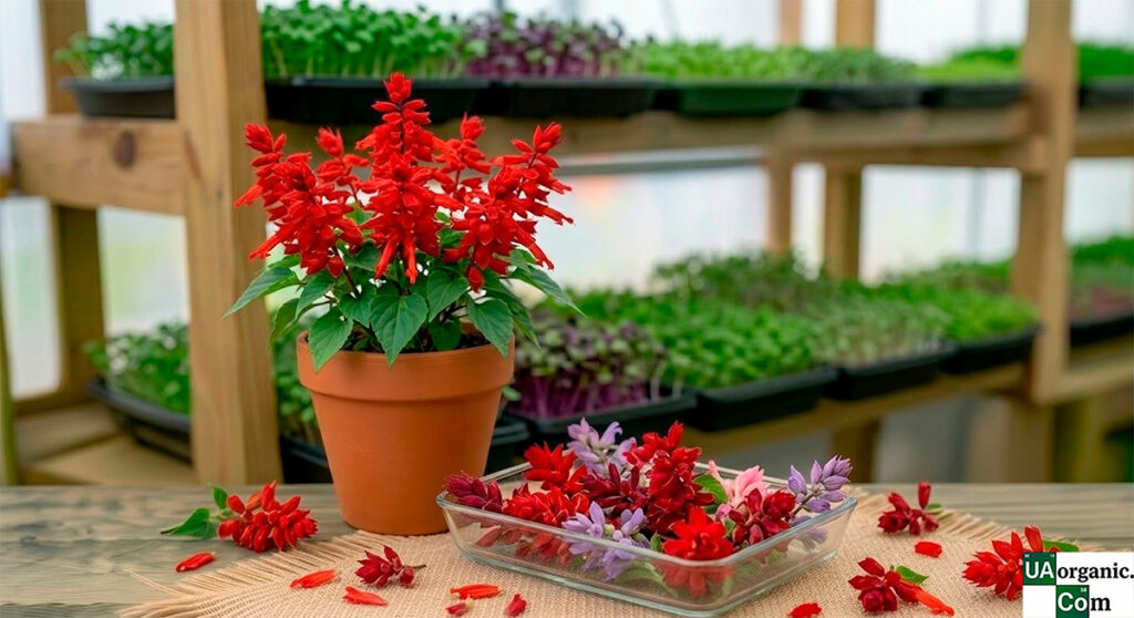 Сальвія — їстівна квітка — їстівна квітка