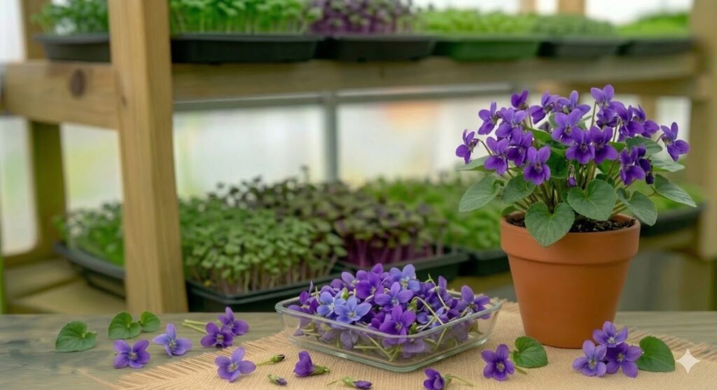 Фіалка лісова — їстівна квітка — їстівна квітка